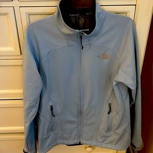 Light blue north face jacket